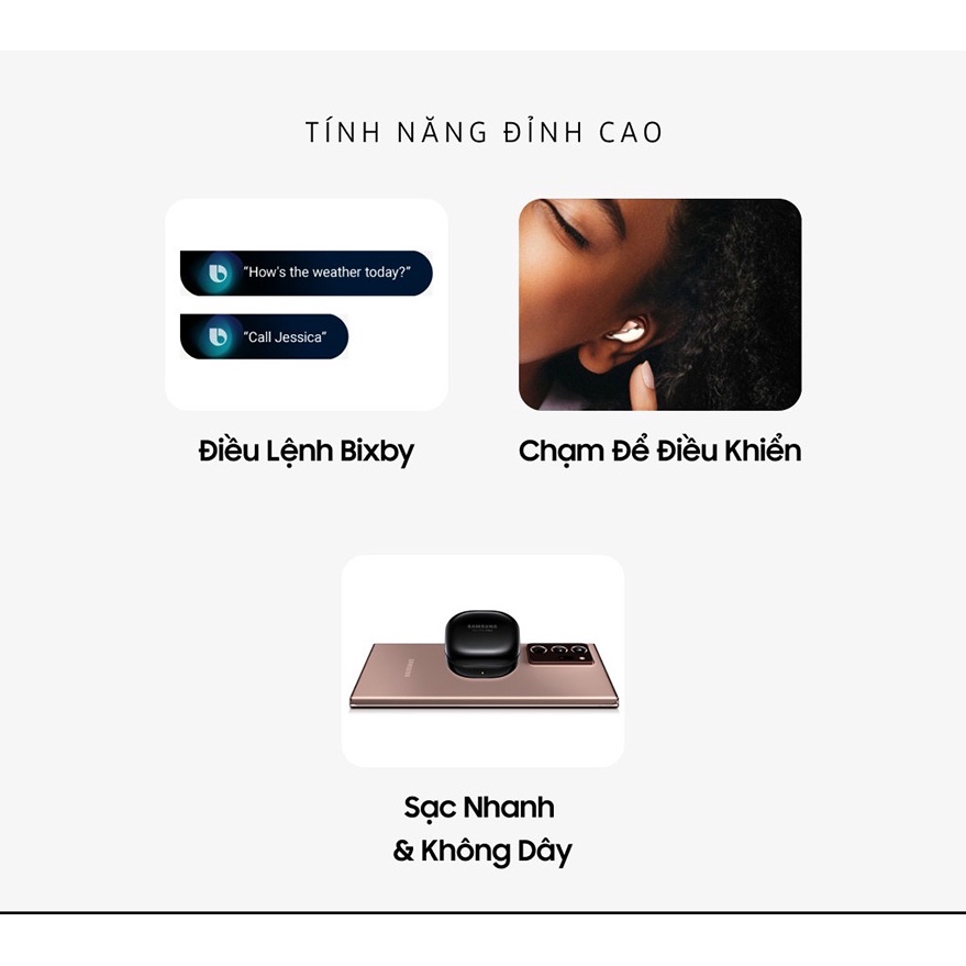 Tai Nghe Bluetooth Buds Live ❤️ Tai Nghe Samsung Galaxy Buds Live Âm Thanh Tuyệt Đỉnh Sống Động - Bảo Hành 6 Tháng