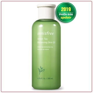 [CHÍNH HÃNG] Nước Hoa Hồng Innisfree Trà Xanh Green Tea Balancing Skin EX 200ml