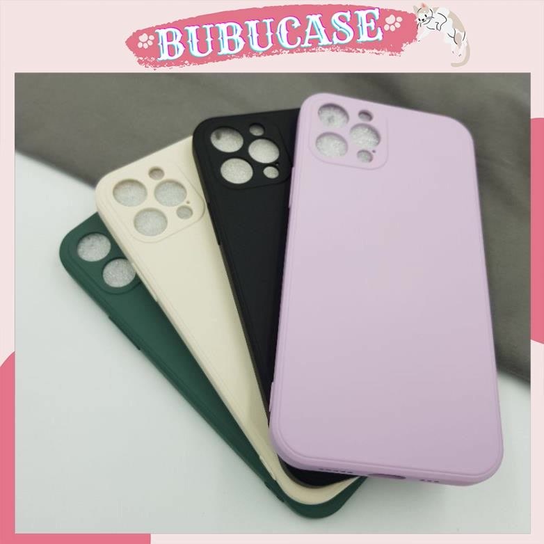 Ốp iPhone chống bẩn có hình táo 12 Pro - Full viền camera - Lót nhung êm ái