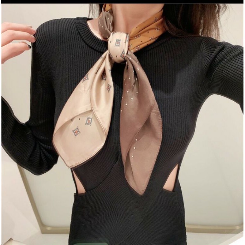 Khăn Lụa Vuông 70x70, Khăn Lụa Quàng Cổ