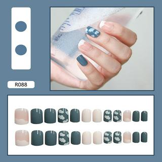 (Hàng Mới Về) 1 Hộp 24 Móng Tay Giả Trang Trí Xinh Xắn R088