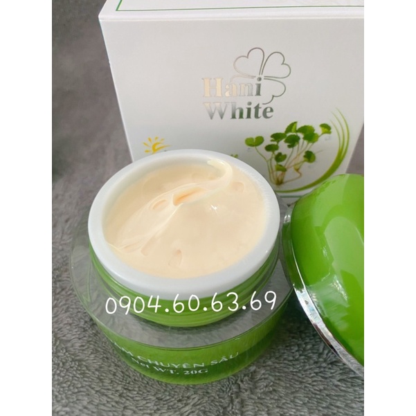 Kem HANI WHITE 20g Nám Chuyên Sâu - Siêu Nám-Tàn Nhang-Đôi Mồi -Se Khit Lỗ Chân Lông HANIWHITE