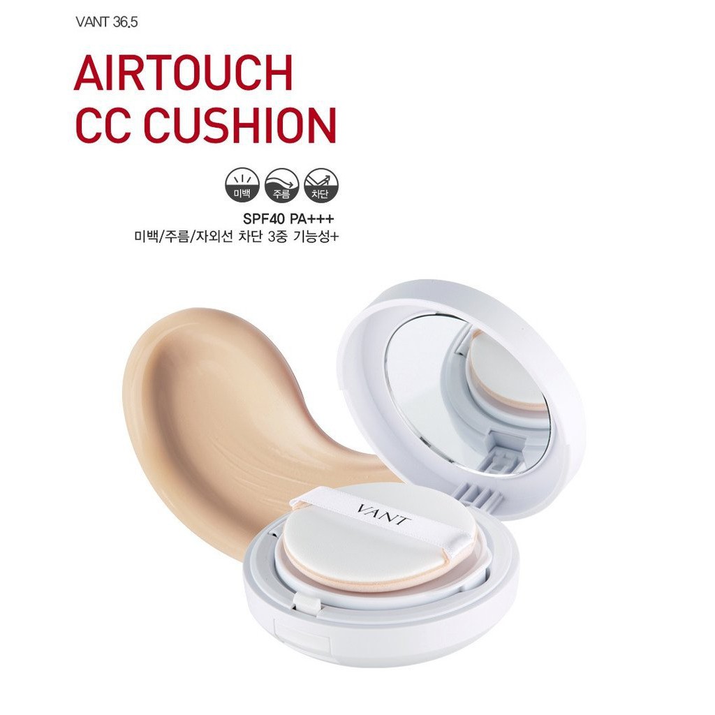 [DATE 11/22] CUSHION KIỀM DẦU VANT 36.5 AIR CC CUSHION PLUS SUN BLOCK SPF40,PA+++ (tone 21 - da sáng, trung bình sáng)