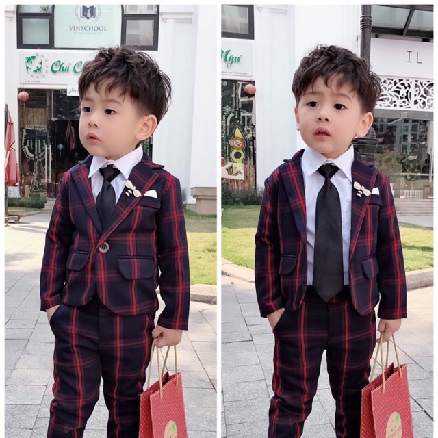 Vest bé trai 5 chi tiết