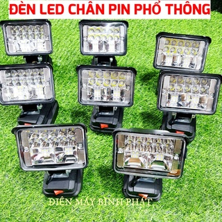 Đèn LED Dùng Pin Chân Pin Phổ Thông MAKITA, HUKAN, MACCAN 21V Tiện Ích, Đèn LED pin