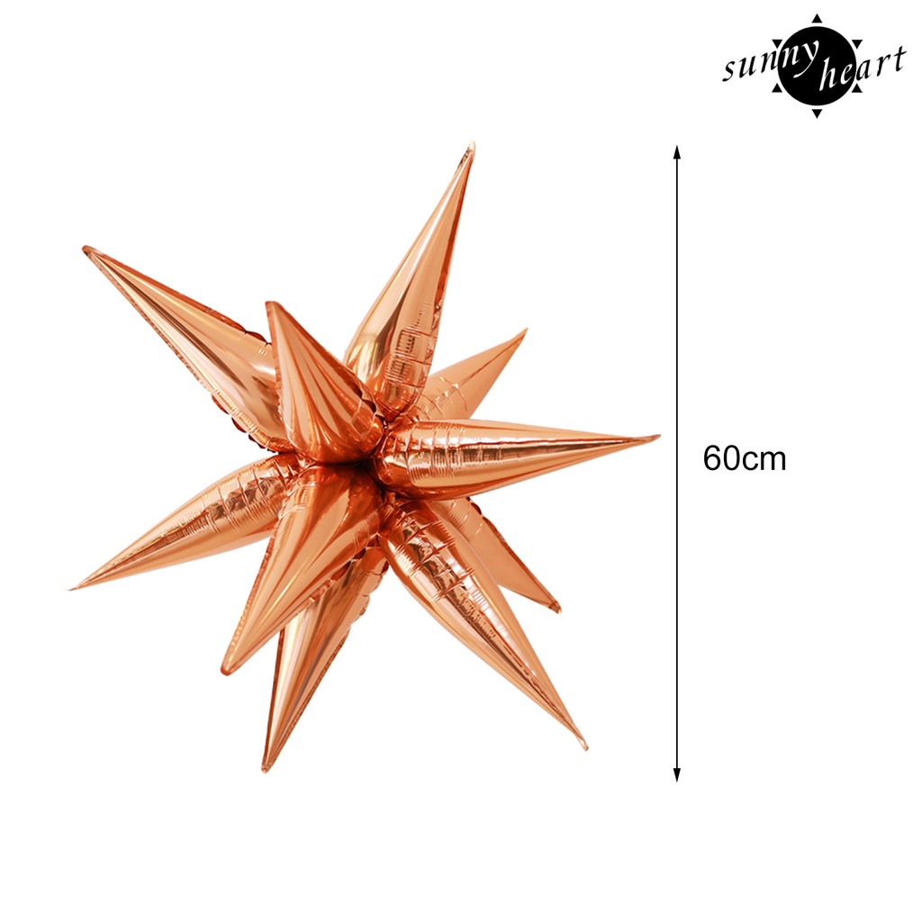 Set 12 Bong Bóng Lá Nhôm Hình Ngôi Sao Dùng Để Trang Trí Tiệc Sinh Nhật