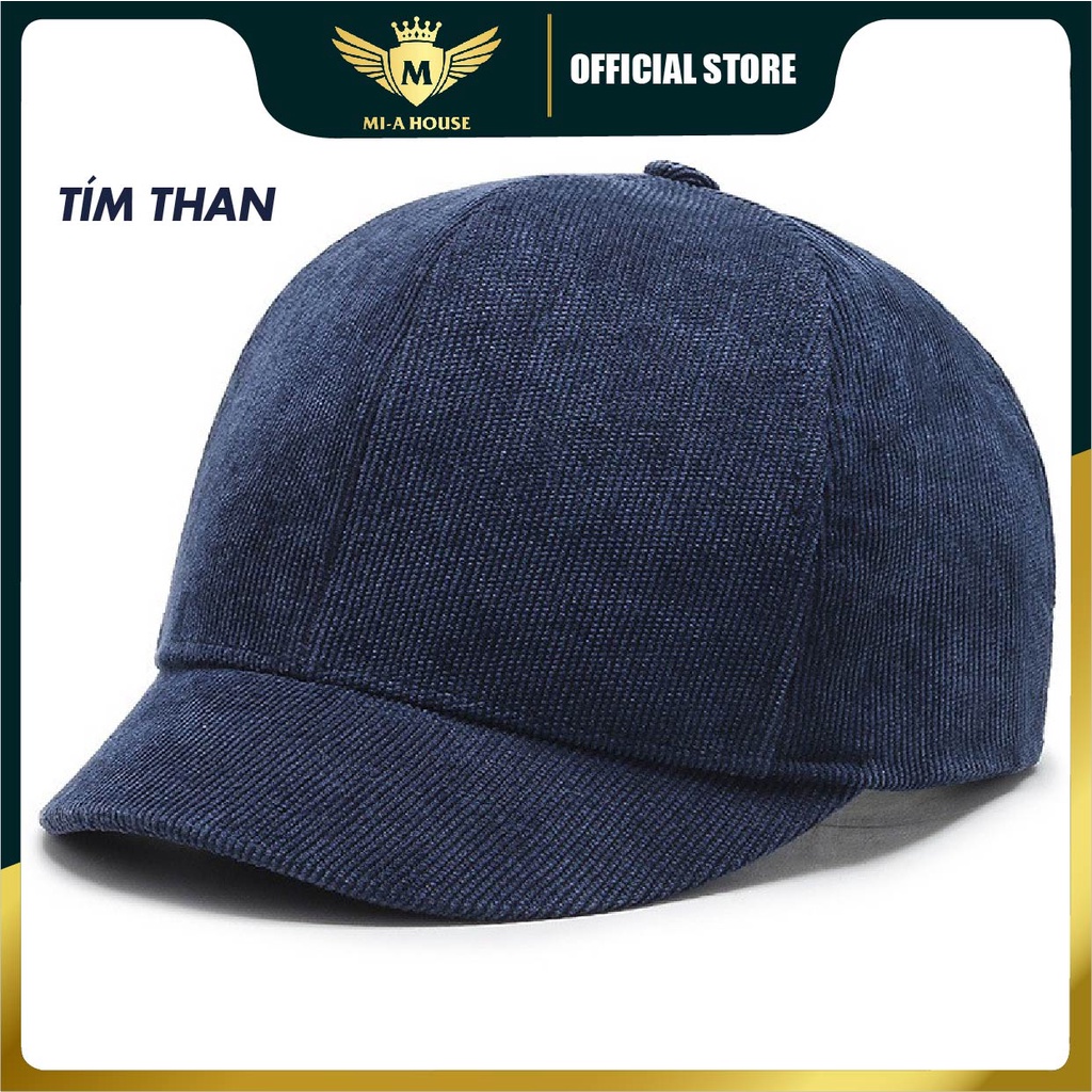 Mũ lưỡi trai lưỡi ngắn, mũ vành ngắn chất nhung tăm siêu rẻ đẹp thoáng mát nhiều màu