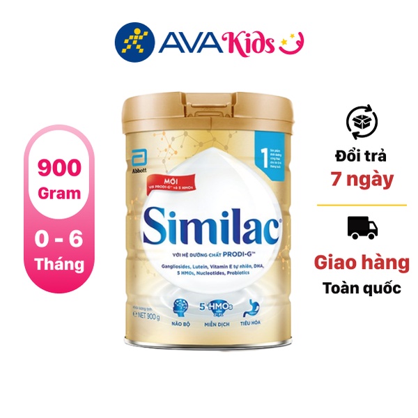 Sữa bột Similac 5G số 1 - 900g (0 - 6 tháng)