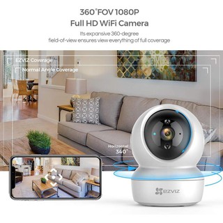 Camera wifi EZVIZ C6N 2MP,4MP siêu nét, xoay 360, đàm thoại 2 chiều - Hàng Chính Hãng