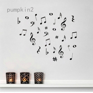 Miếng Dán Tường Trang Trí Hình Nốt Nhạc