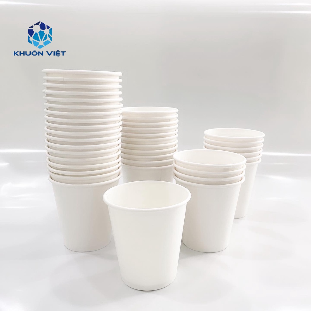 Ly giấy 12oz~354ml - Lốc 50 ly giấy trơn