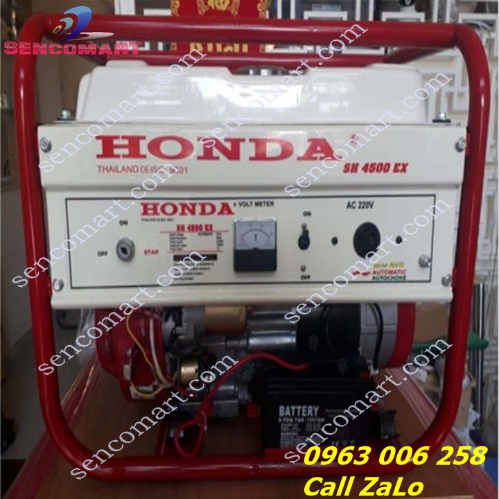 MỚI ! MÁY PHÁT ĐIỆN HONDA SH4500EX - ĐỘNG CƠ GX 200 ,ĐỘ BỀN CAO