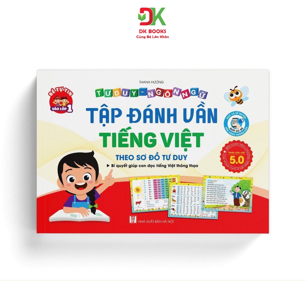 Sách - Tập Đánh Vần Tiếng Việt Theo Sơ Đồ Tư Duy Phiên Bản Mới Nhất 5.0