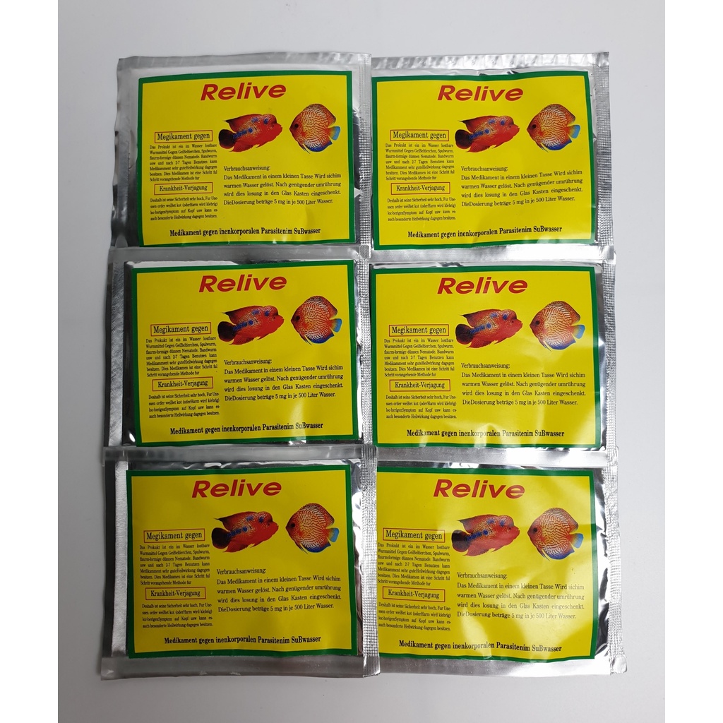 Bột Relive men tiêu hóa cho cá cảnh