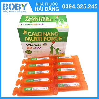 Canxi ống Calci nano Multi force Vitamin D3 - K2 giúp xương, răng chắc khỏe