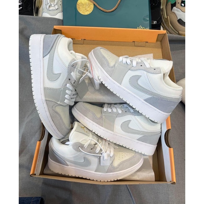 Jordan paris giày thể thao sneaker jd kem xanh Nam Nữ ảnh thật + freeship