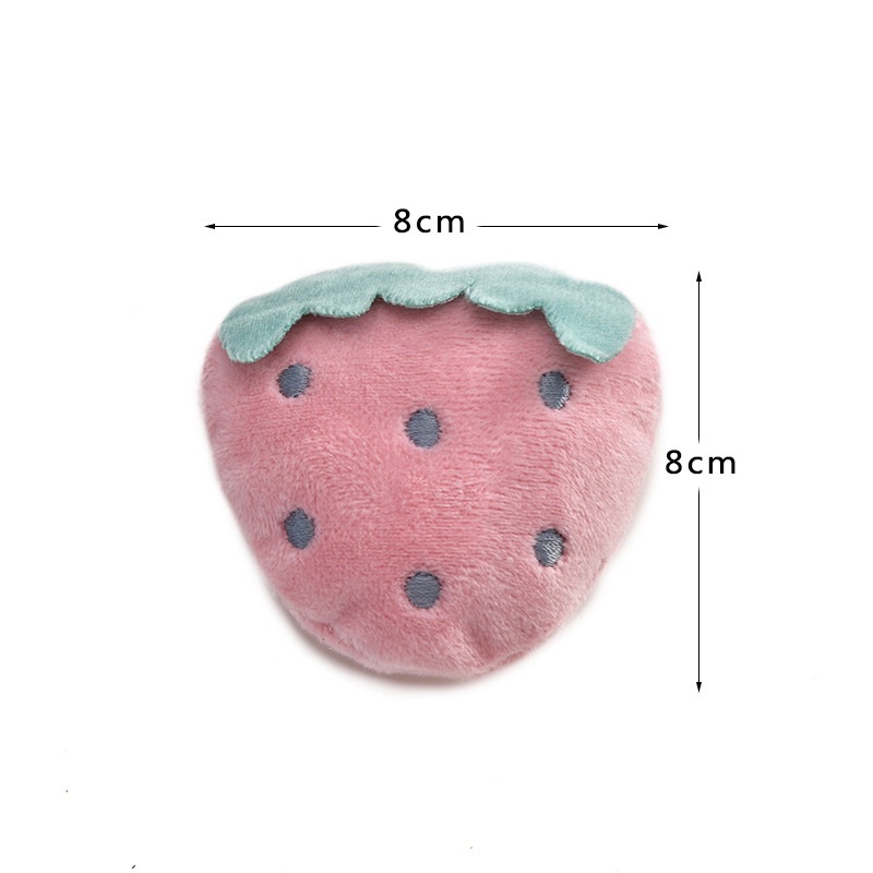 Gấu bông mini trái cây, phụ kiện trang trí, handmade giỏ xách