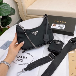 Set túi Prada kèm ví siêu hot fullbox ảnh thật video