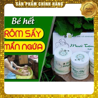 Muối tắm bé độc mộc- Muối Tắm Bé Sinh Dược Độc Mộc+ngũ cốc lợi sữa Min Min cao cấp