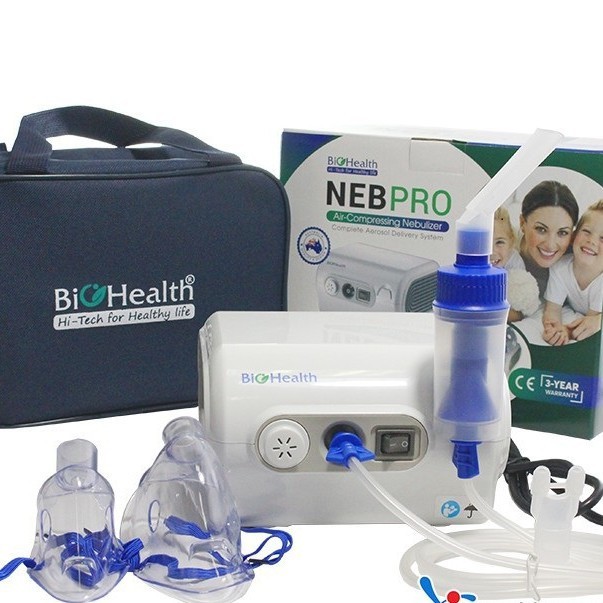 Máy xông mũi họng NEB PRO của hãng BioHealth Úc