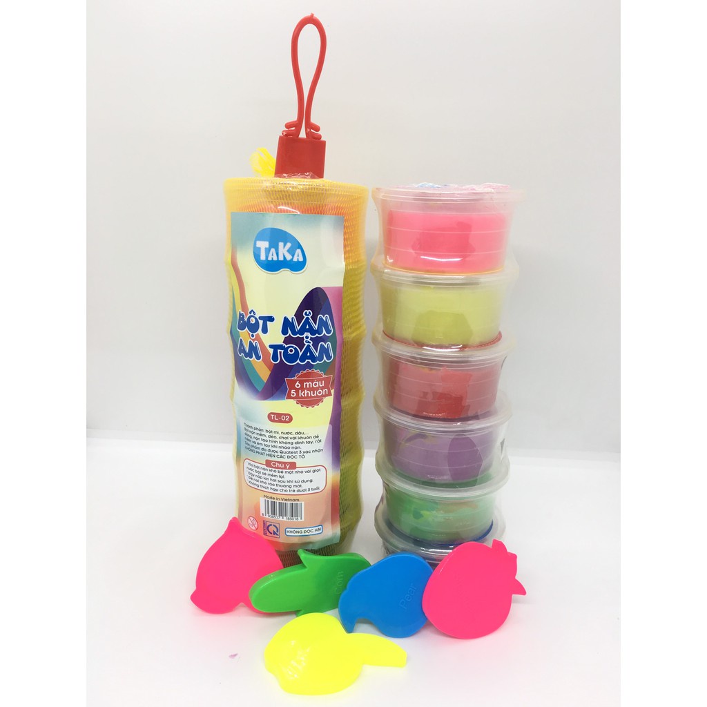 Đất nặn 6 màu, 10 màu