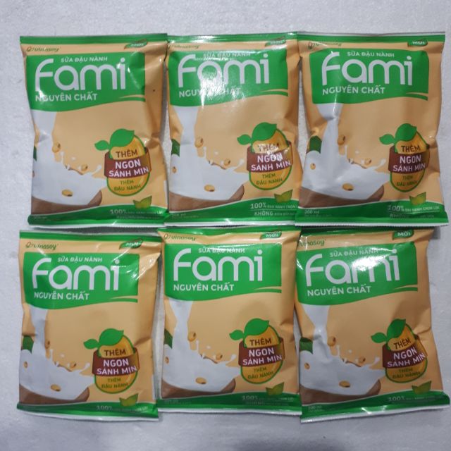Thùng sữa  có đường Fami nguyên chất 200ml 40 bịch