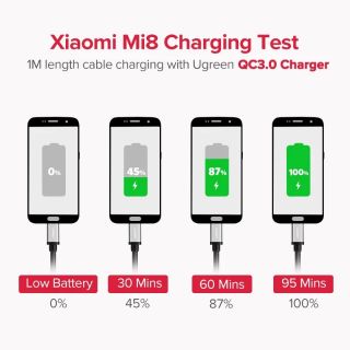 Cáp sạc 3mét/25cm hiệu UGREEN type C