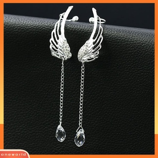 Cặp bông tai cánh thiên thần giọt nước thời trang