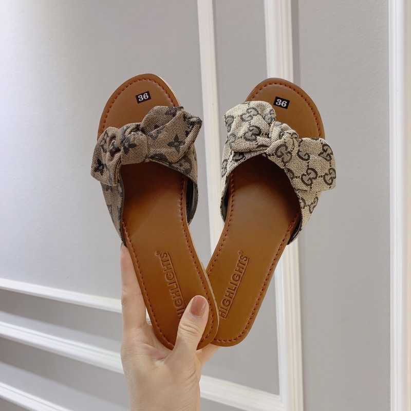 HÀNG CÓ SẴN ❄️dép lê gắn nơ♥️❄️