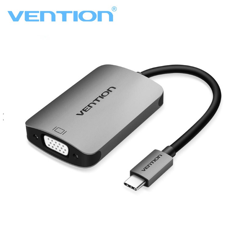 Cáp chuyển đổi Type- C ra HDMI + VGA Vention CGKHA