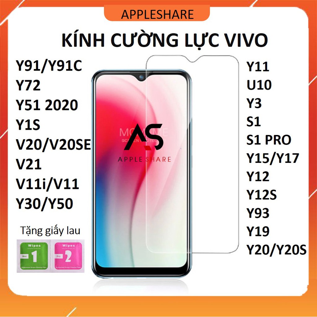 Kính cường lực VIVO trong Y11/U10/Y3/S1 pro/Y15/Y12/Y12s/Y20/Y20s/Y72/Y51 2020/Y91C/V11i/Y93/Y91/Y1s/V20/V20 se/Y19/V21