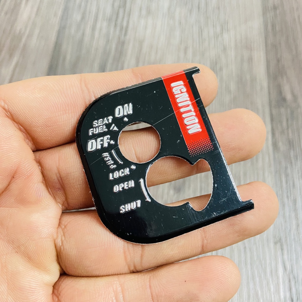 Dán ổ khóa, ốp mặt ổ khóa nhôm sử dụng cho Air Blade từ 2006 đến 2013 nhiều màu sắc