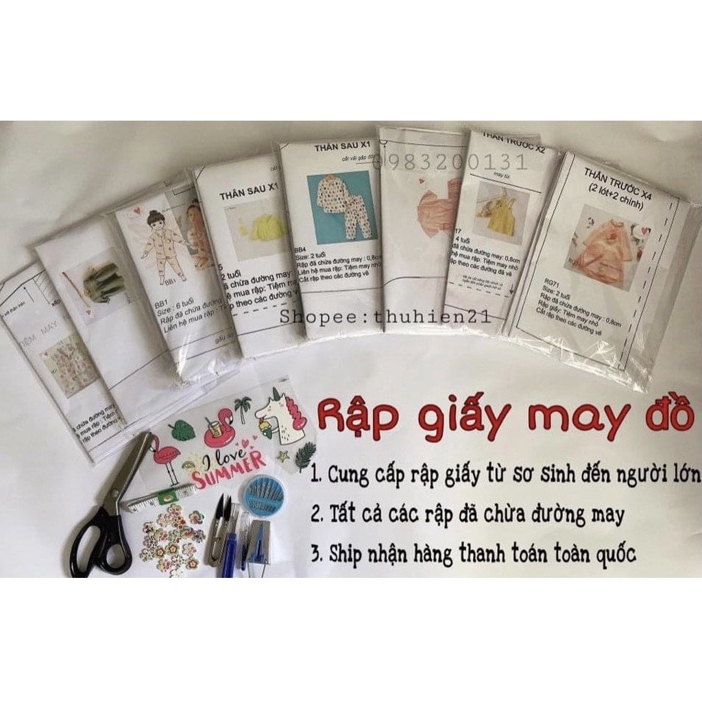 RN139_rập giấy may áo sơ mi form rộng nữ