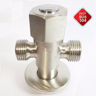 Van T inox 304 dùng chia nước bồn cầu
