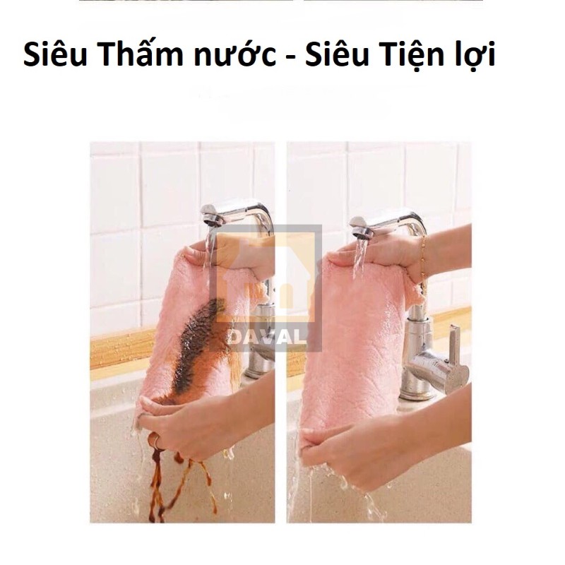 [Mã LIFE0704ALL giảm 10% đơn 50K] Khăn Lau Bếp -Siêu Thấm Nước lau bàn ghế ,lau bếp,lau kính,xe hơi oto K-001 SALE