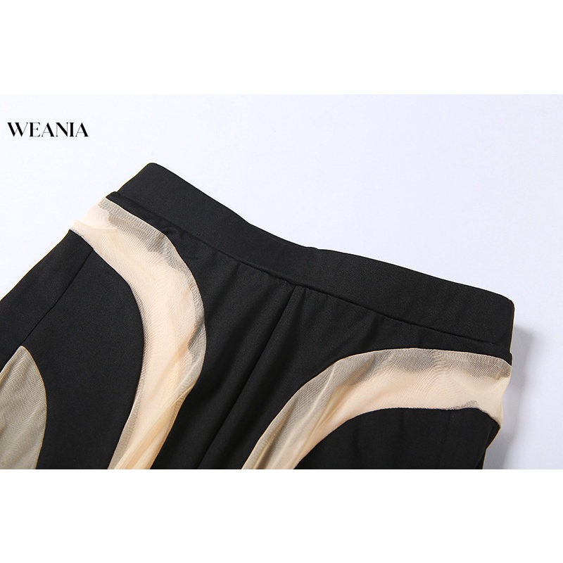 Set Áo Tank Top + Quần Dài Thiết Kế Xuyên Thấu Thời Trang Cho Nữ