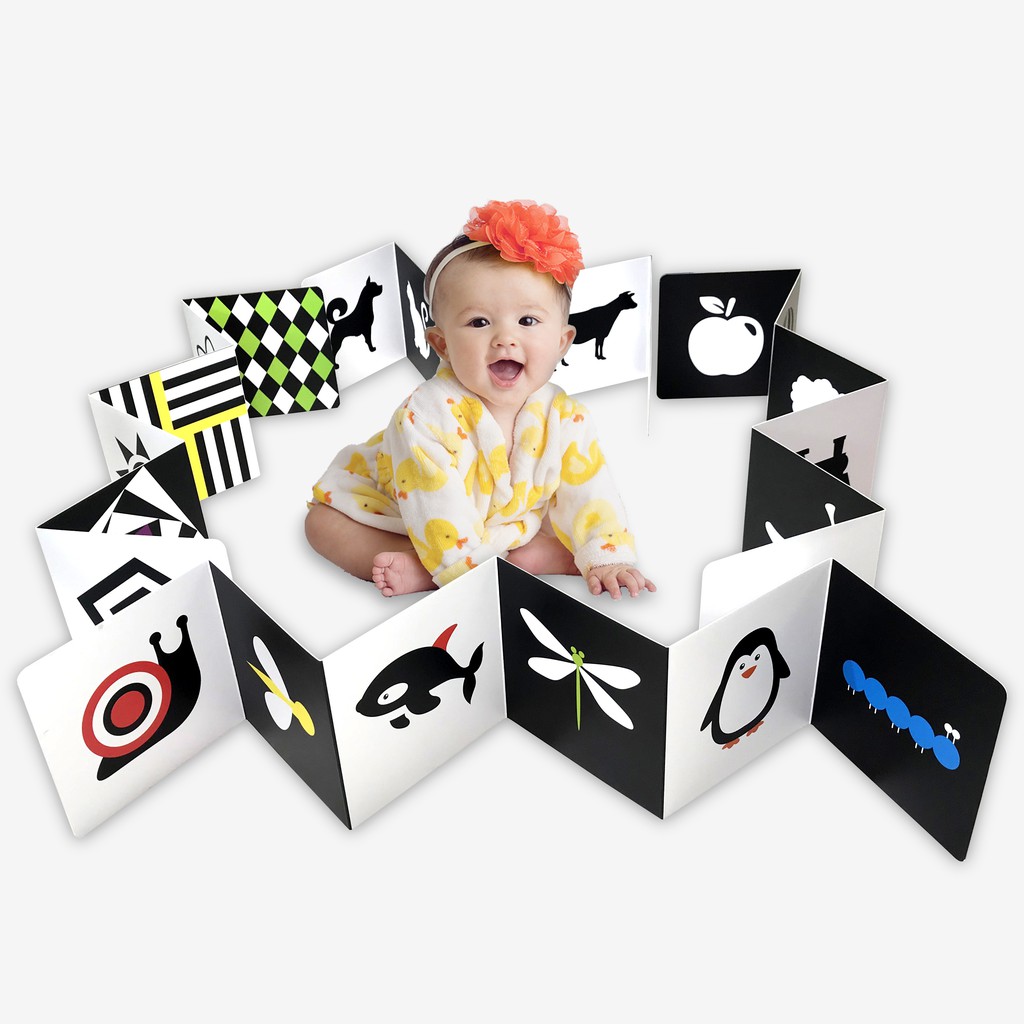 Sách - Kích Thích Thị Giác Cho Trẻ Sơ Sinh 0 - 3 Tuổi (Sách Zigzag - Bộ 5 quyển, lẻ tùy chọn)