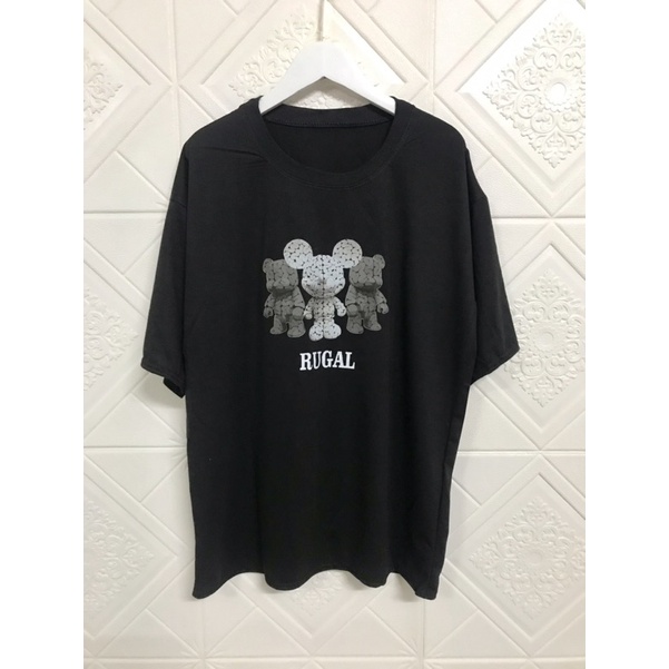 Áo Thun Tay Lỡ Unisex In Hình Gấu Kaws Thời Trang, Áo Phông Nam Nữ From Rộng