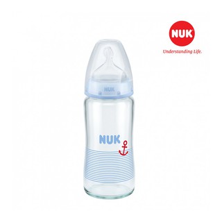 BÌNH SỮA NUK 120ML CỔ RỘNG THỦY TINH