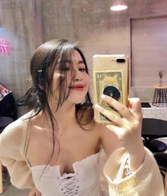 Cardigan len trơn mỏng