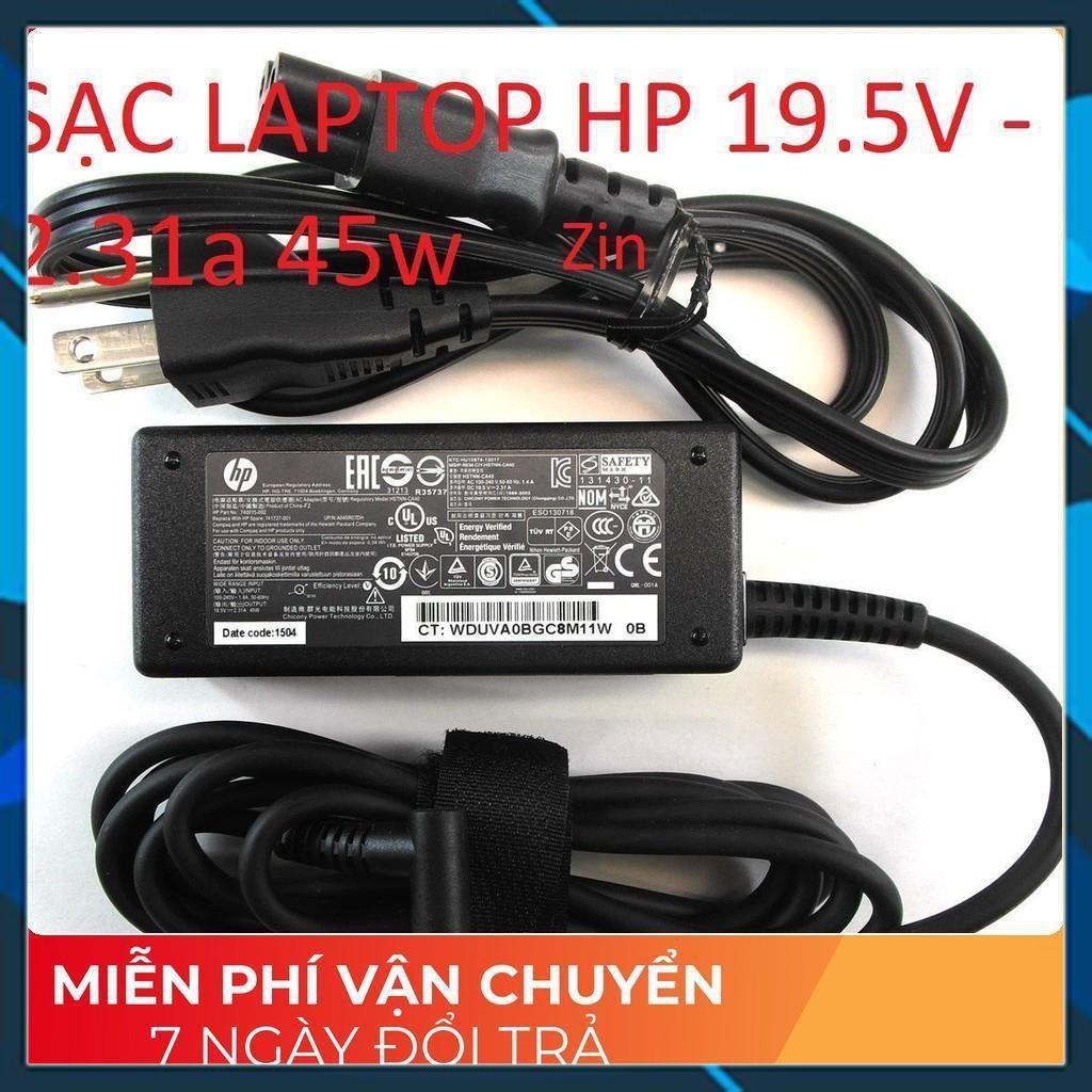 ⚡️[Sạc zin] SẠC LAPTOP HP 19.5V - 2.31a 45w chân kim xanh nhỏ