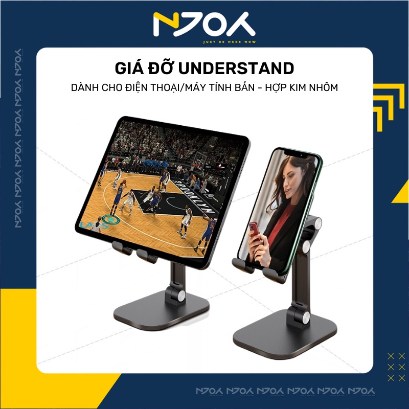 Giá Đỡ Điện Thoại Bằng Nhôm Cao Cấp Understand Tùy Chỉnh Độ Cao Chịu Lực Cực Tốt Njoyshop