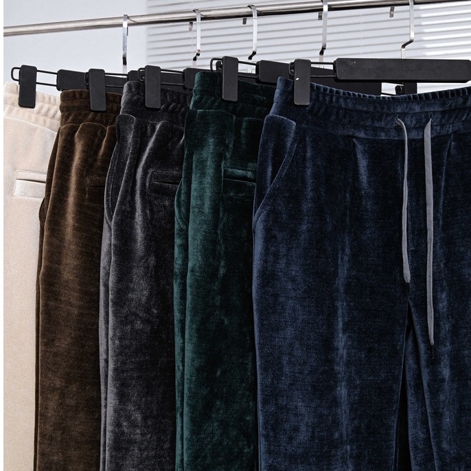 Quần dài dáng xuông vải nhung 5 màu 21ST URBAN Velvet Bootcut