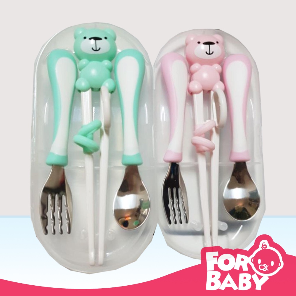 Set 3 món thìa dĩa đũa tập ăn Zaracus cho bé cao cấp