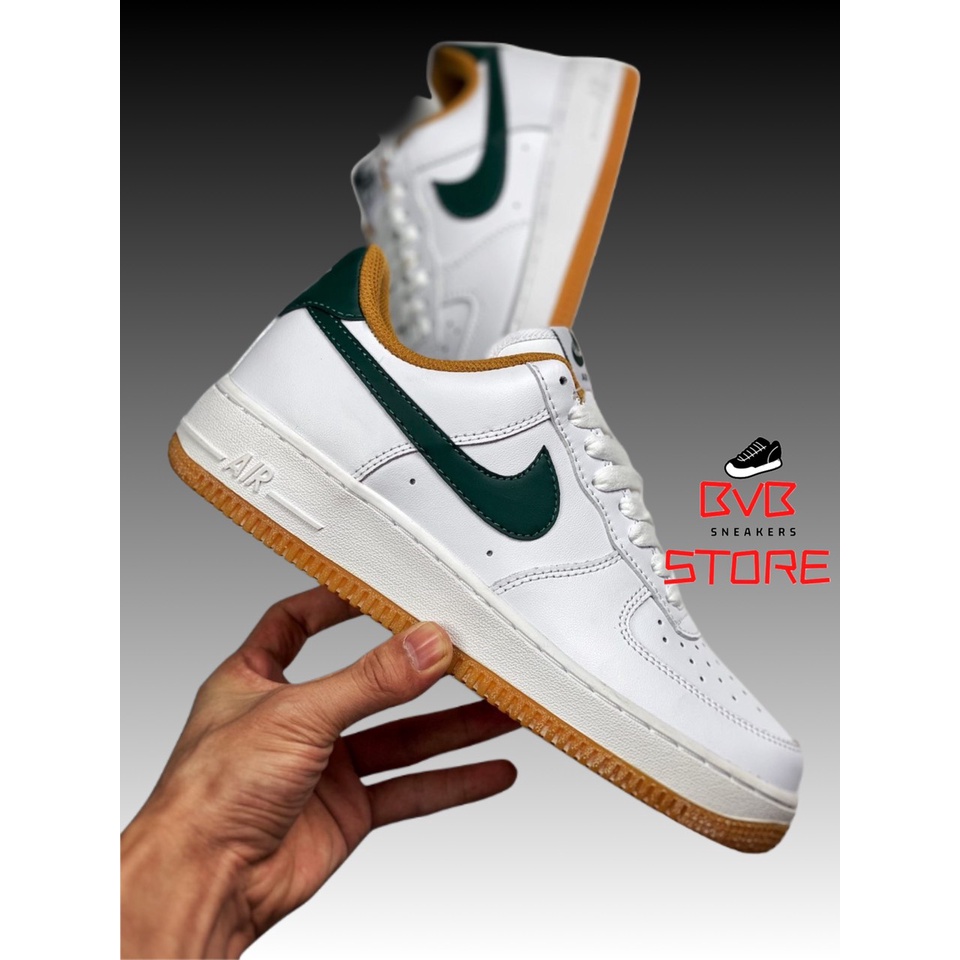 Giày air force 1 chính hãng cho nam nữ, Nike Air Force 1 Trắng Vàng Xanh real fullbox