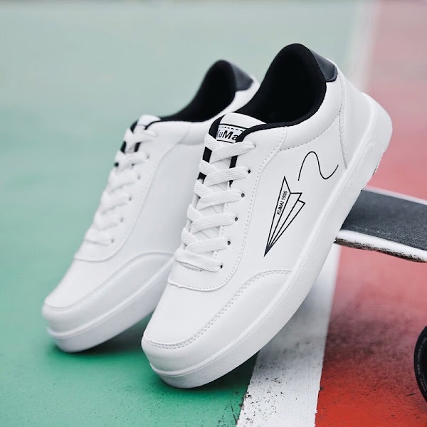 Giày nam thể thao in hình máy bay - Giày thể thao nam đơn giản basic đẹp