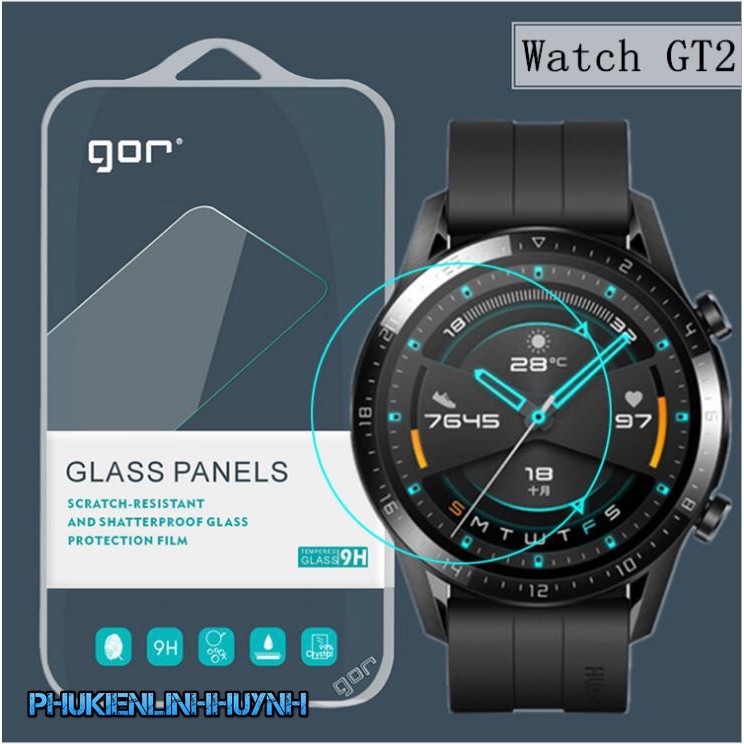 Huawei Watch GT 2_Cường lực trong suốt chính hãng GOR