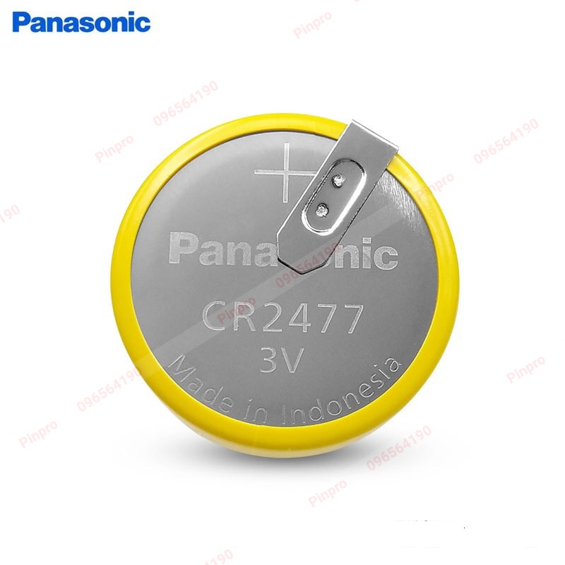 Pin nồi cơm nhật Panasonic CR2477 Lithium 3V hàn chân nằm
