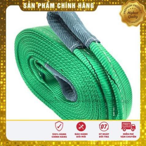 Dây cáp vải Hàn Quốc cẩu hàng bản đẹp 4m [ LOẠI TỐT ] [ BH 12T ]