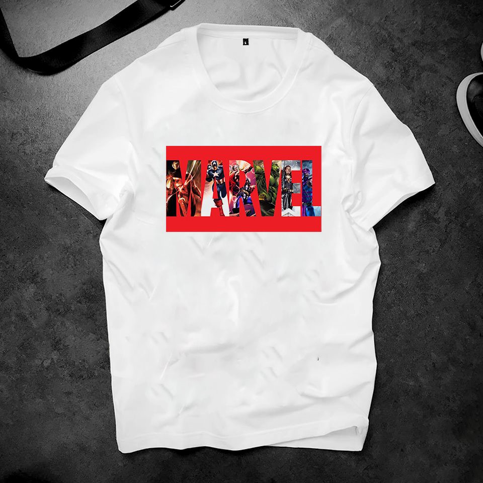 Áo thun unisex in Marvel cực chất vải dày mịn 2019ts588